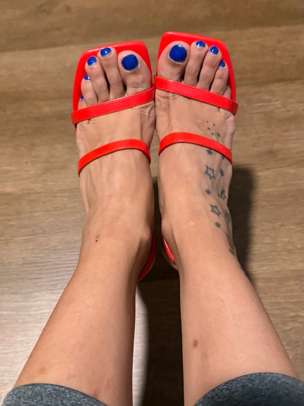 Steve Madden Bright Red Patent Strappy High Heels